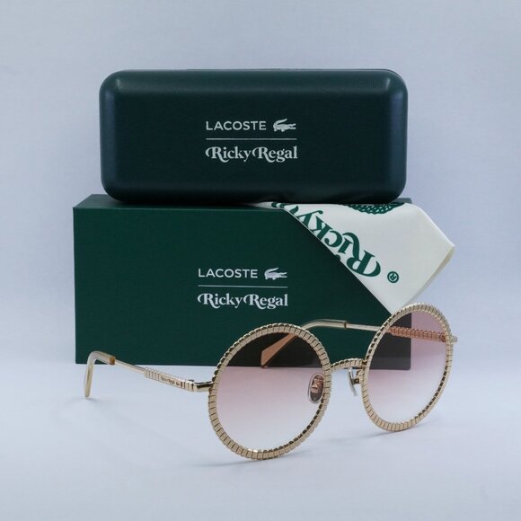 Final Price! Lacoste L252S Ricky Regal 712 Gold Pink Sunglasses - Picture 8 of 9